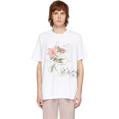 givenchy peony t shirt|Givenchy: White Peony Maze T.